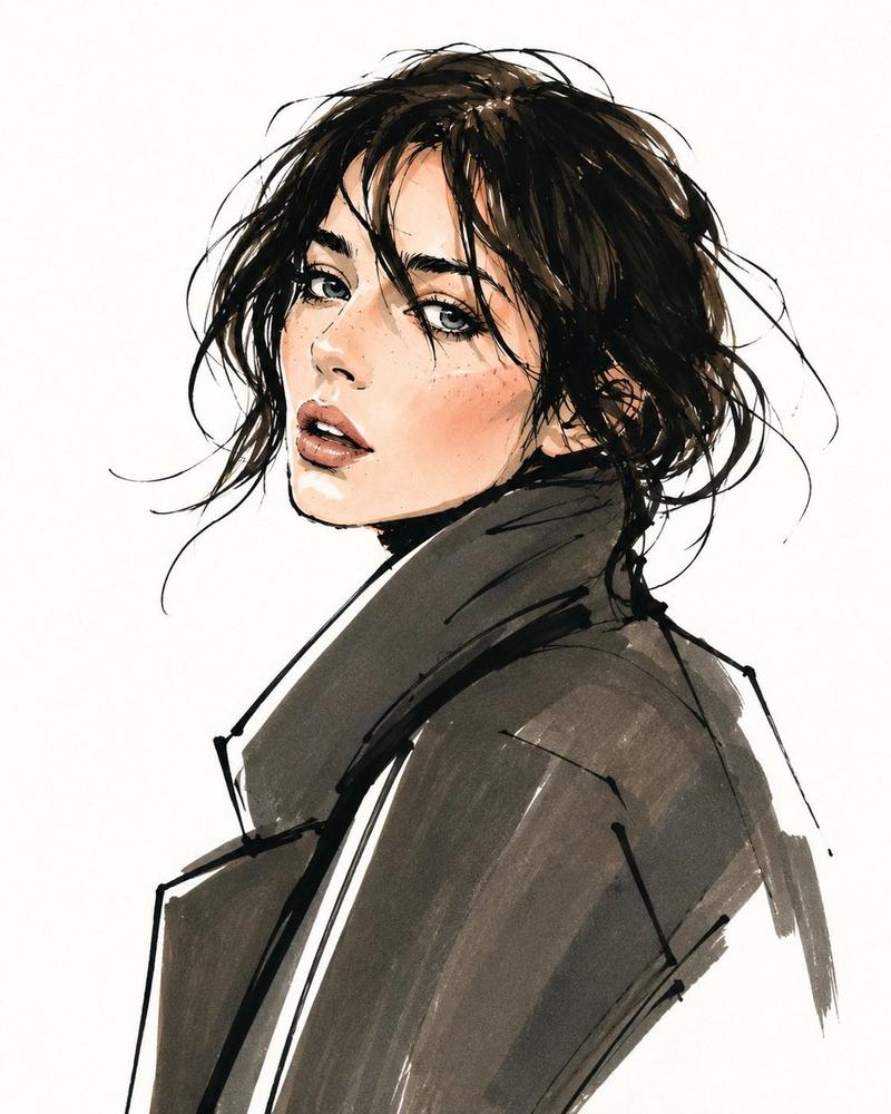 Vogue 风格时尚插画
