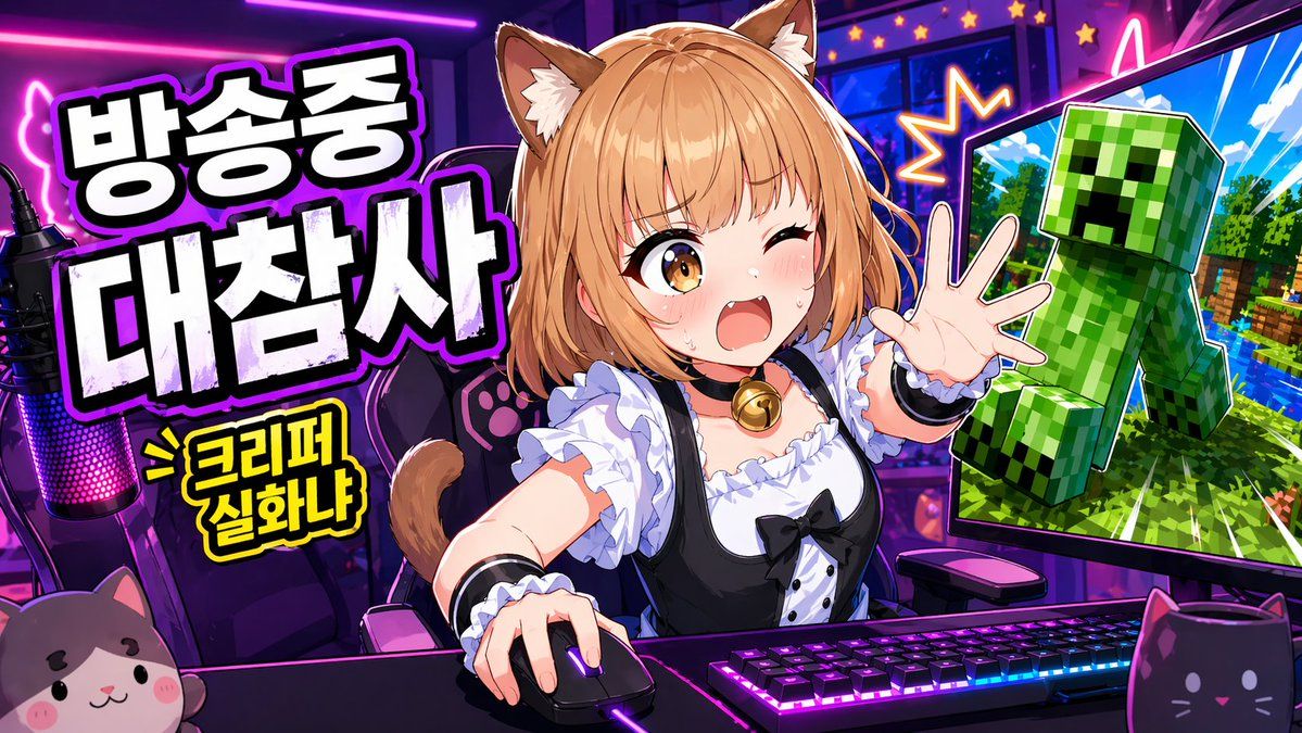 动漫 VTuber 游戏视频封面