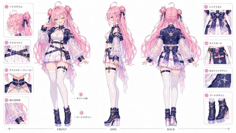 VTuber 角色提示词