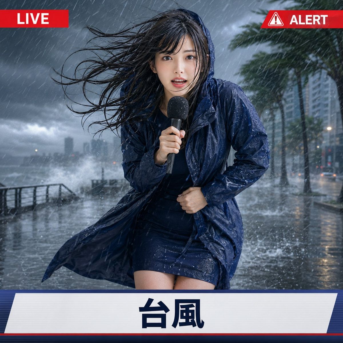 极端天气电视记者生成系统