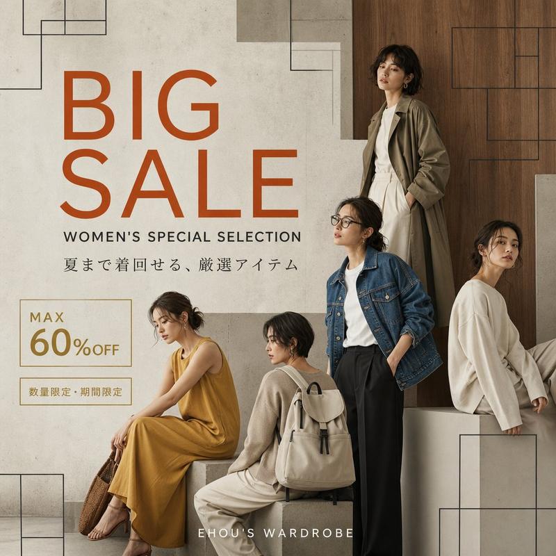 女性时尚大促海报