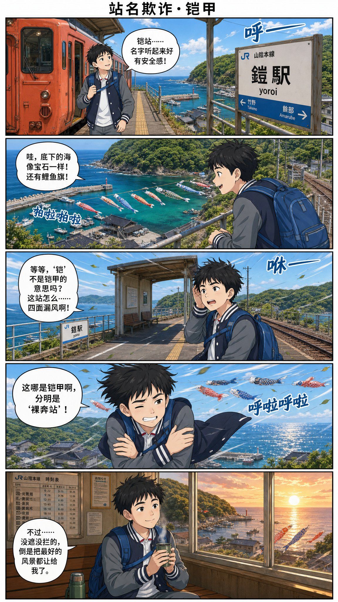 铠站海滨漫画