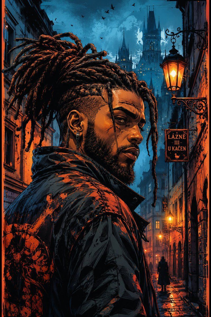 Comic / Storyboard - Cyber-Noir Comic Portrait 1