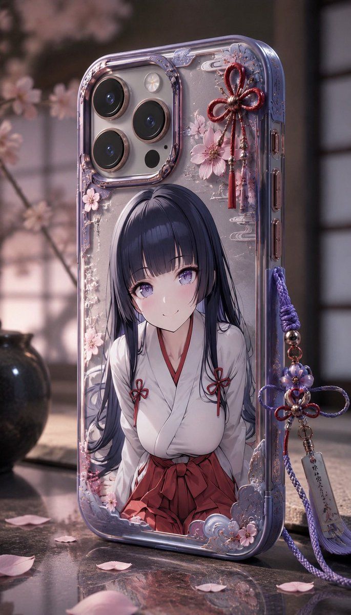 E-commerce Main Image - Anime Sakura Smartphone Case Product Shot 1