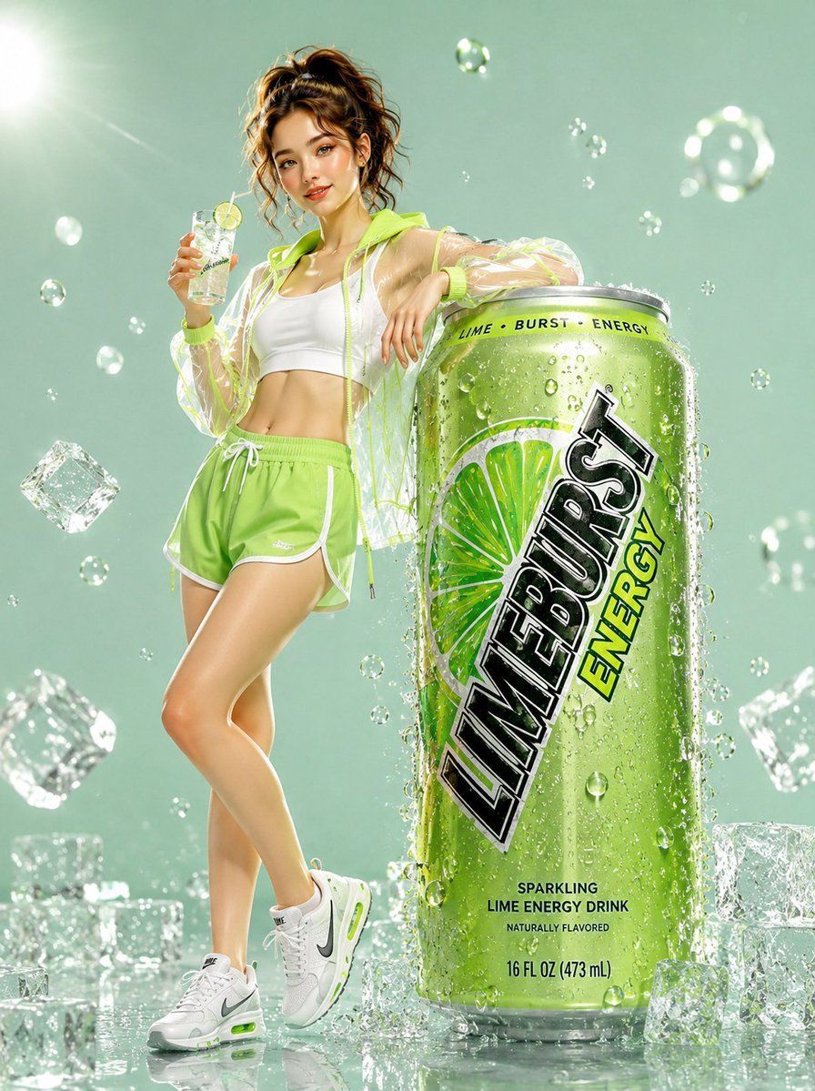 Product Marketing - Limeburst Energy Drink Ad Campaign 1