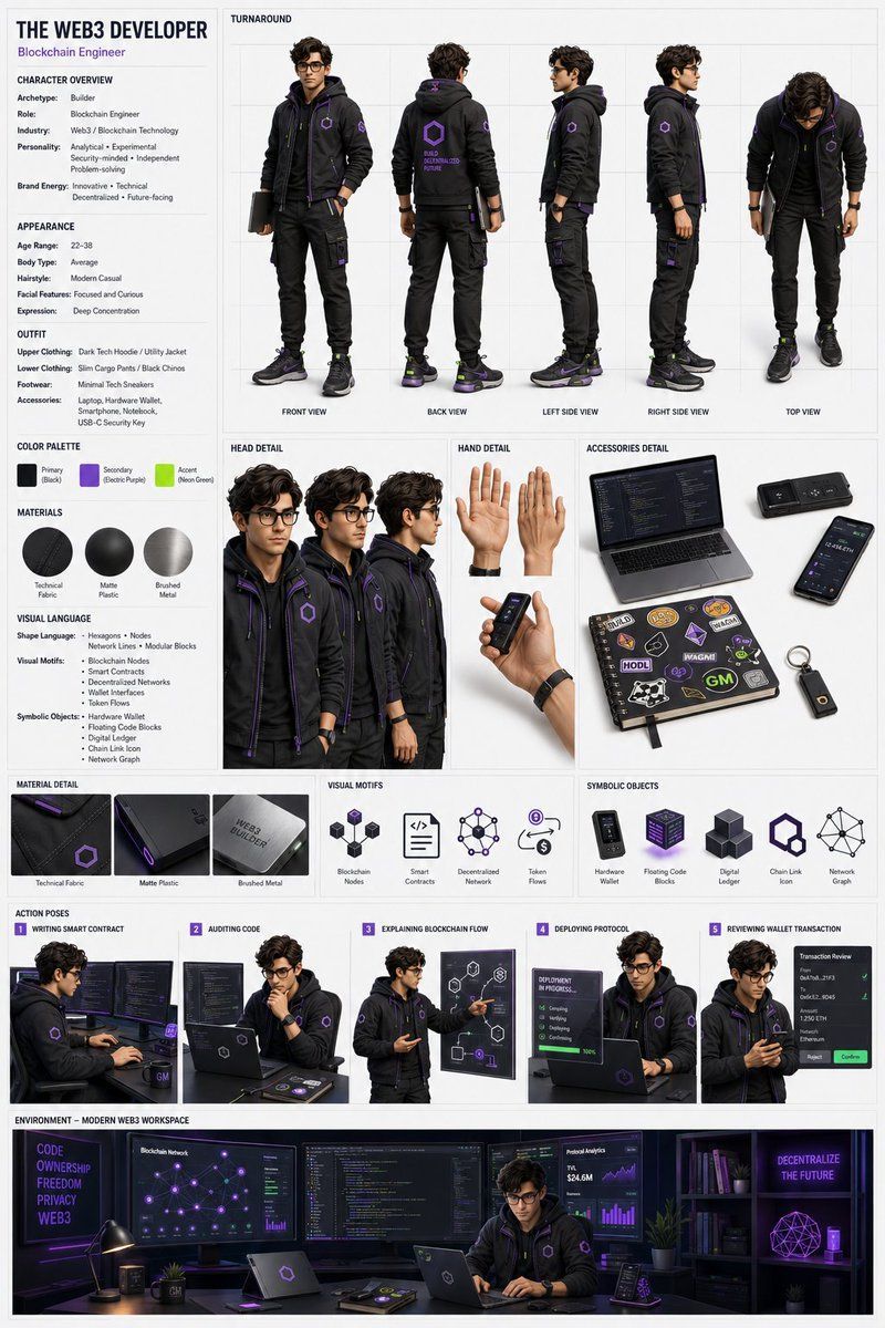Comic / Storyboard - Professional 3D Character Concept Sheet 2