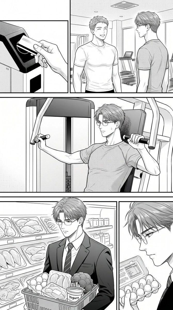 Comic / Storyboard - Anonymous Fitness Manga Page